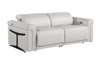 1126 Divanitalia Power Reclining Sofa in Top Grain Italian Leather with 2 Power Recliners & Power Headrests