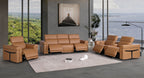 1126 Divanitalia 7-Piece Modular Power Reclining Sofa, Loveseat & Chair Set in Top Grain Italian Leather with 5 Power Recliners & Power Headrests - Cognac - SKU 1126-COGNAC-7.5-HT-3PC - view 2