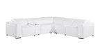 1224 Divanitalia 6-Piece L-Shaped Sectional Sofa in Top Grain Italian Leather with 3 Power Recliners & Power Headrests