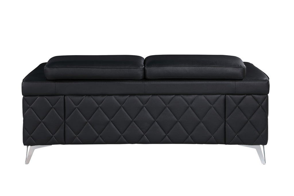 1140 Divanitalia Loveseat with Adjustable Headrest in Top-grain Italian Leather