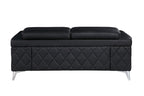 1140 Divanitalia Loveseat with Adjustable Headrest in Top-grain Italian Leather