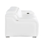 1116 Divanitalia 2-Piece Modular Power Reclining Loveseat in Top Grain Italian Leather with 2 Power Recliners & Power Headrests