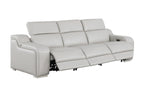 1116 Divanitalia 3-Piece Modular Power Reclining Sofa in Top Grain Italian Leather with 3 Power Recliners & Power Headrests