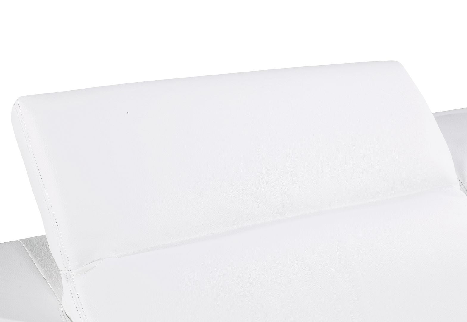 1111 Divanitalia 2-Piece Sofa Set with Adjustable Headrest in Top-grain Italian Leather - White - SKU 1111-WHITE-2PC - view 13