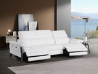 1246 Divanitalia Modular Power Dual Reclining Sofa with Power Reclining Headrests - Top Grain Italian Leather - White - SKU 1246-WHITE-3.2-S-HT - view 2