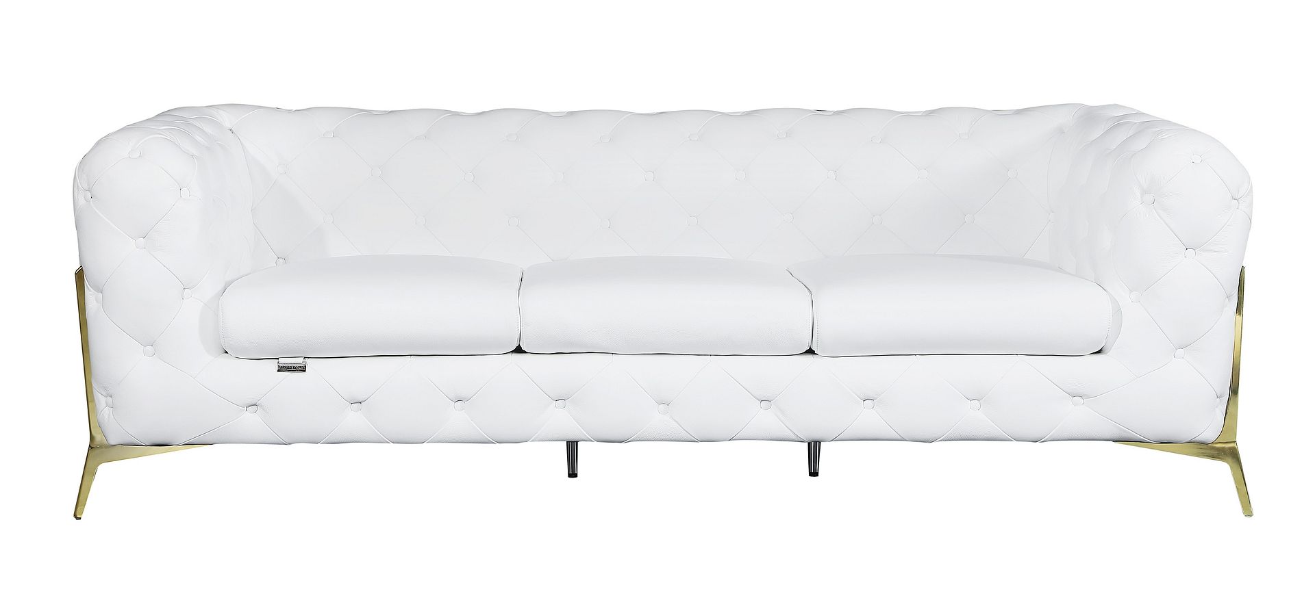 970 Divanitalia Sofa in Top-grain Italian Leather - White