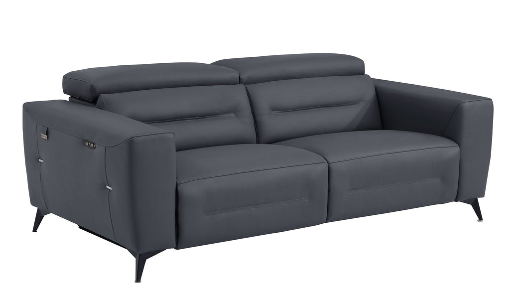 989 Divanitalia Power Reclining Sofa with Power Headrest in Top-grain Italian Leather