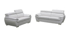 4571 Modern Genuine Leather 2-Piece Sofa Set - White - SKU 4571-LV WHITE 2PC (S/L) - GROUP - view 2