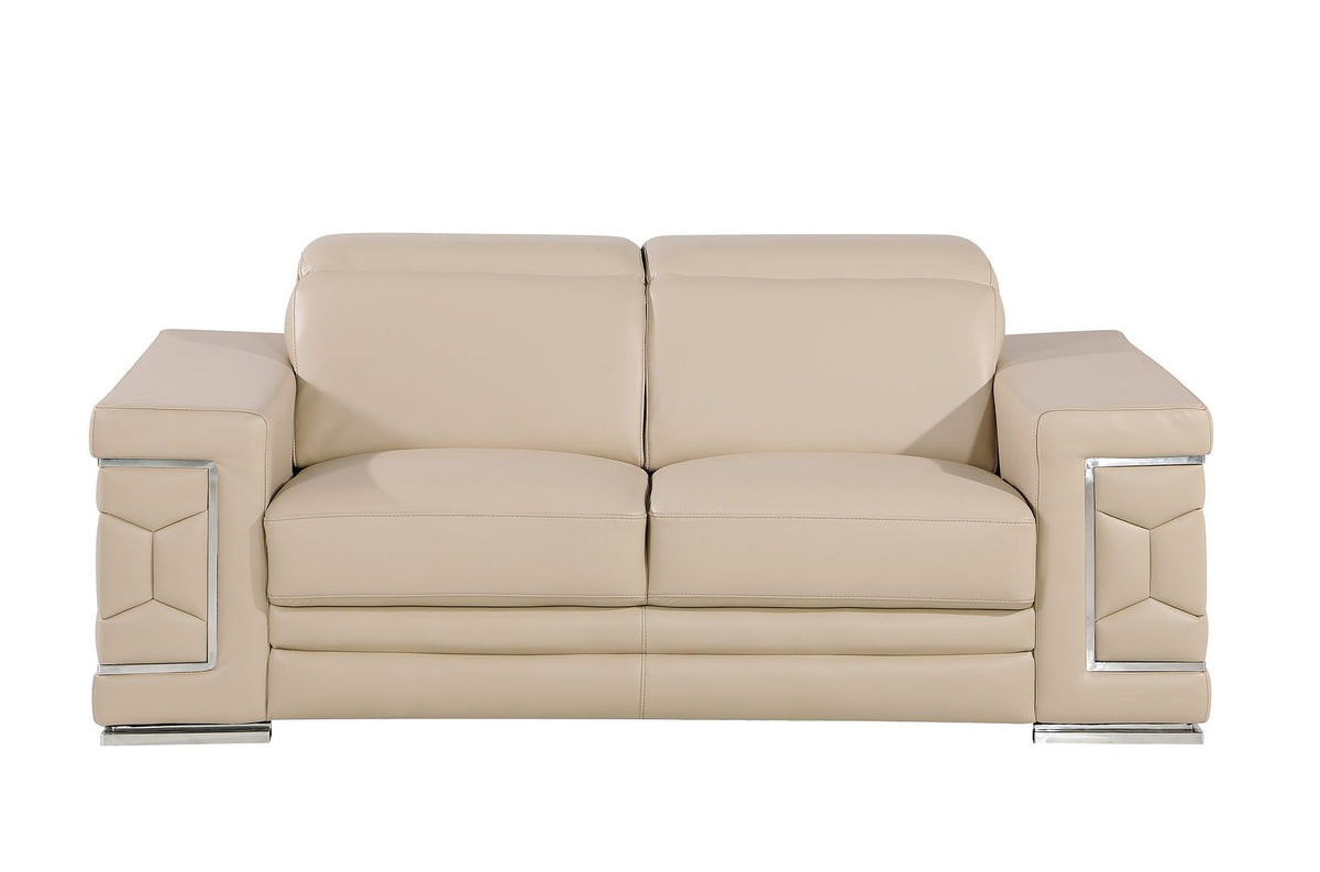 296 Genuine Loveseat - Beige - SKU 296-BEIGE-L