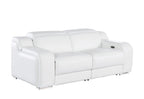 1116 Divanitalia 2-Piece Modular Power Reclining Loveseat in Top Grain Italian Leather with 2 Power Recliners & Power Headrests