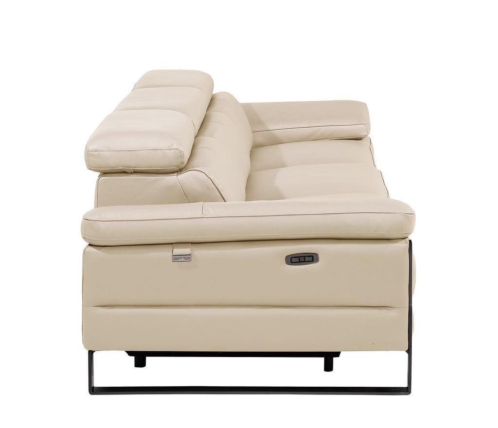 1246 Divanitalia Modular Power Dual Reclining Sofa with Power Reclining Headrests - Top Grain Italian Leather - Beige - SKU 1246-BEIGE-3.2-S-HT - view 8