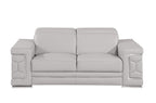 296 Modern Genuine Leather 3-Piece Sofa Set - Light Grey - SKU 296-LT-GREY-3PC - view 5