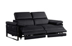 1246 Divanitalia Modular Power Dual Reclining Sofa, Loveseat, and Chair Set with Power Headrests - Top Grain Italian Leather - Black - SKU 1246-BLACK-6.5-HT-3PC - view 8