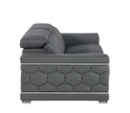 296 Genuine Loveseat - Grey - SKU 296-GREY-L - view 5