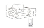 1050 Divanitalia Chair in Top-grain Italian Leather - White - SKU 1050-WHITE-CH - view 11