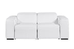 1224 Divanitalia 2-Piece Modular Power Reclining Loveseat in Top Grain Italian Leather with 2 Power Recliners & Power Headrests - White - SKU 1224-WHITE-2.2-HT - view 3