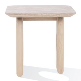 Osaka - Modern Faux Marble + Natural Ash End Table