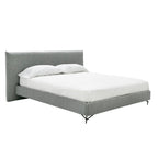 Aria - Italian Modern Grey Fabric Bed - Italian Modern Grey Fabric Bed