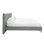 Aria - Italian Modern Grey Fabric Bed - Italian Modern Grey Fabric Bed