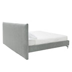 Aria - Italian Modern Grey Fabric Bed - Italian Modern Grey Fabric Bed