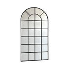 Grady - Industrial Antique Black Floor Mirror