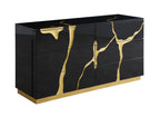 Aspen - Modern Black and Gold Dresser