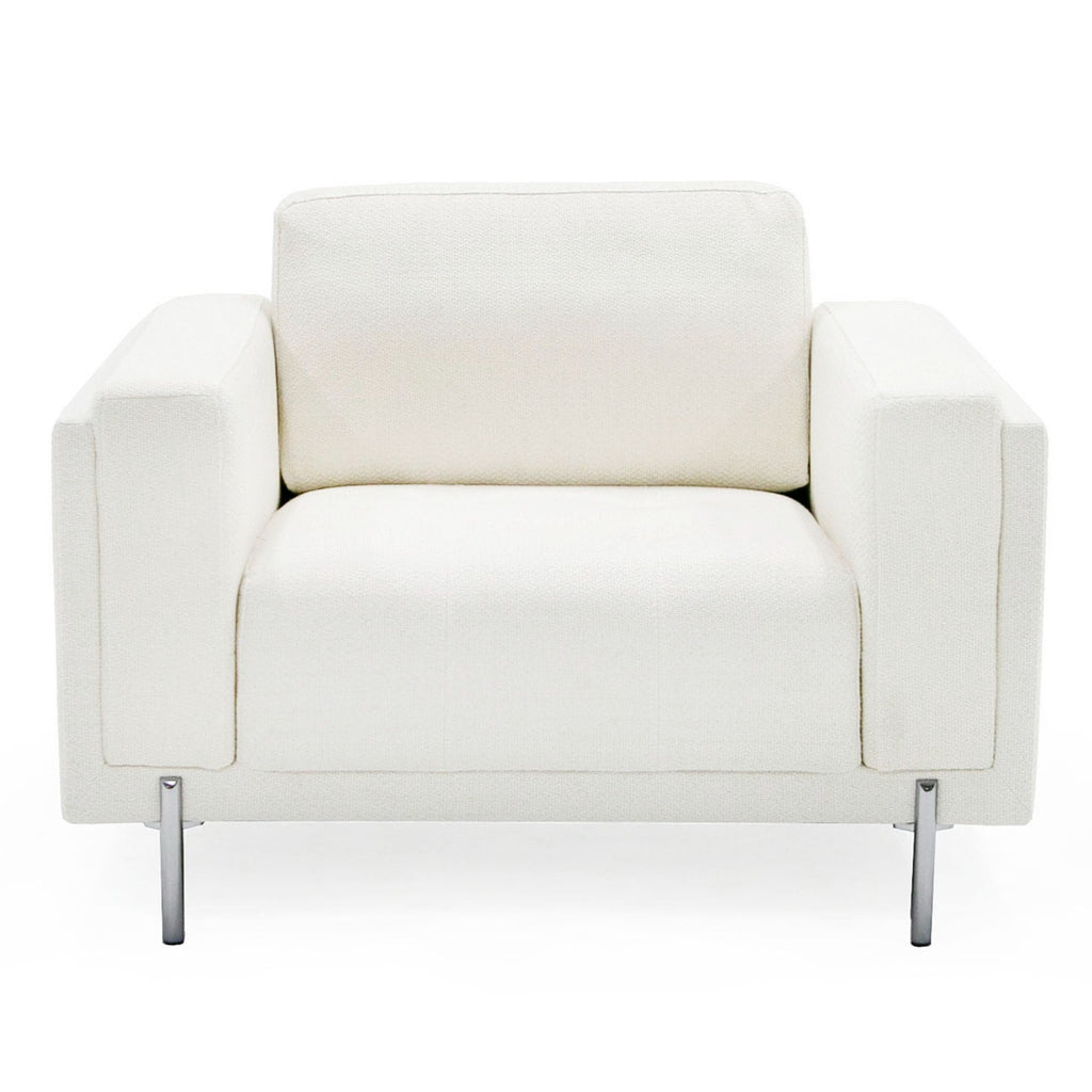 Schmidt - Modern Off White Fabric Chair
