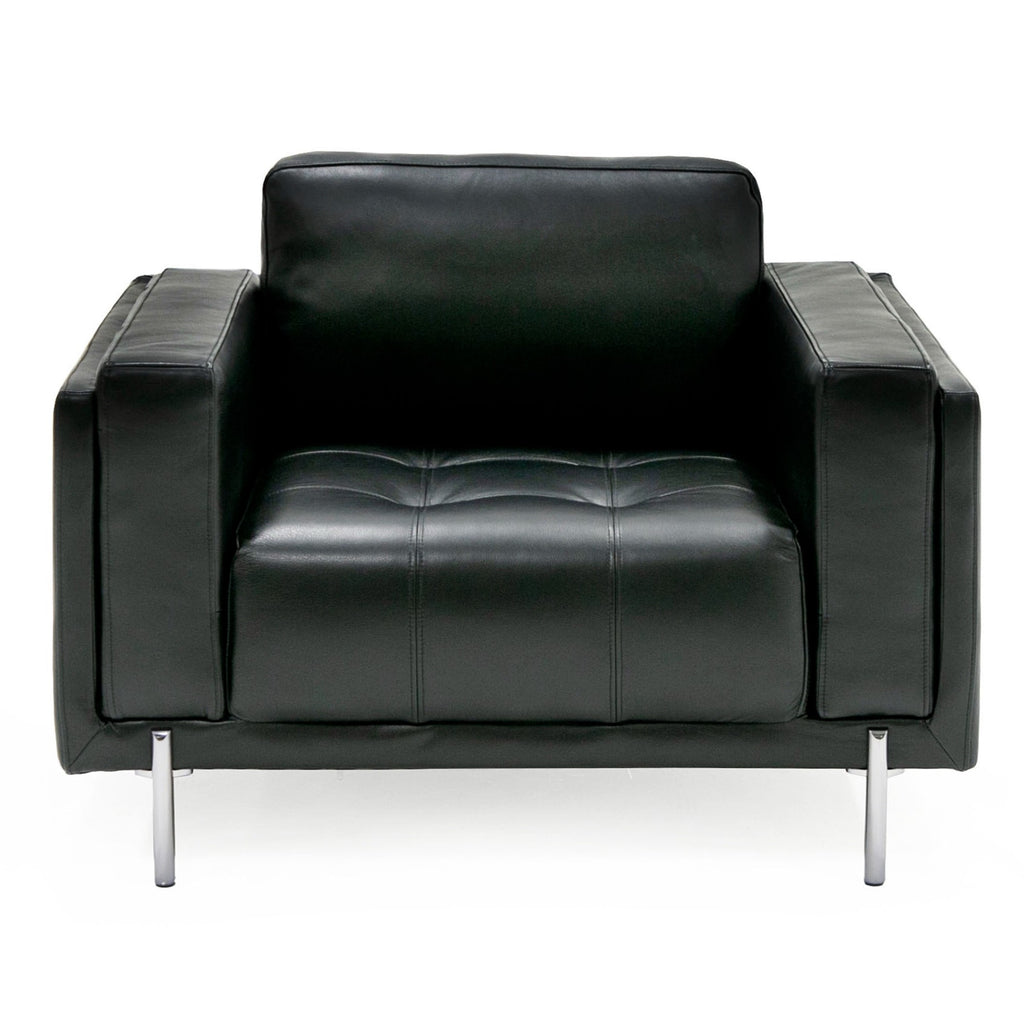 Schmidt - Modern Black Leather Chair