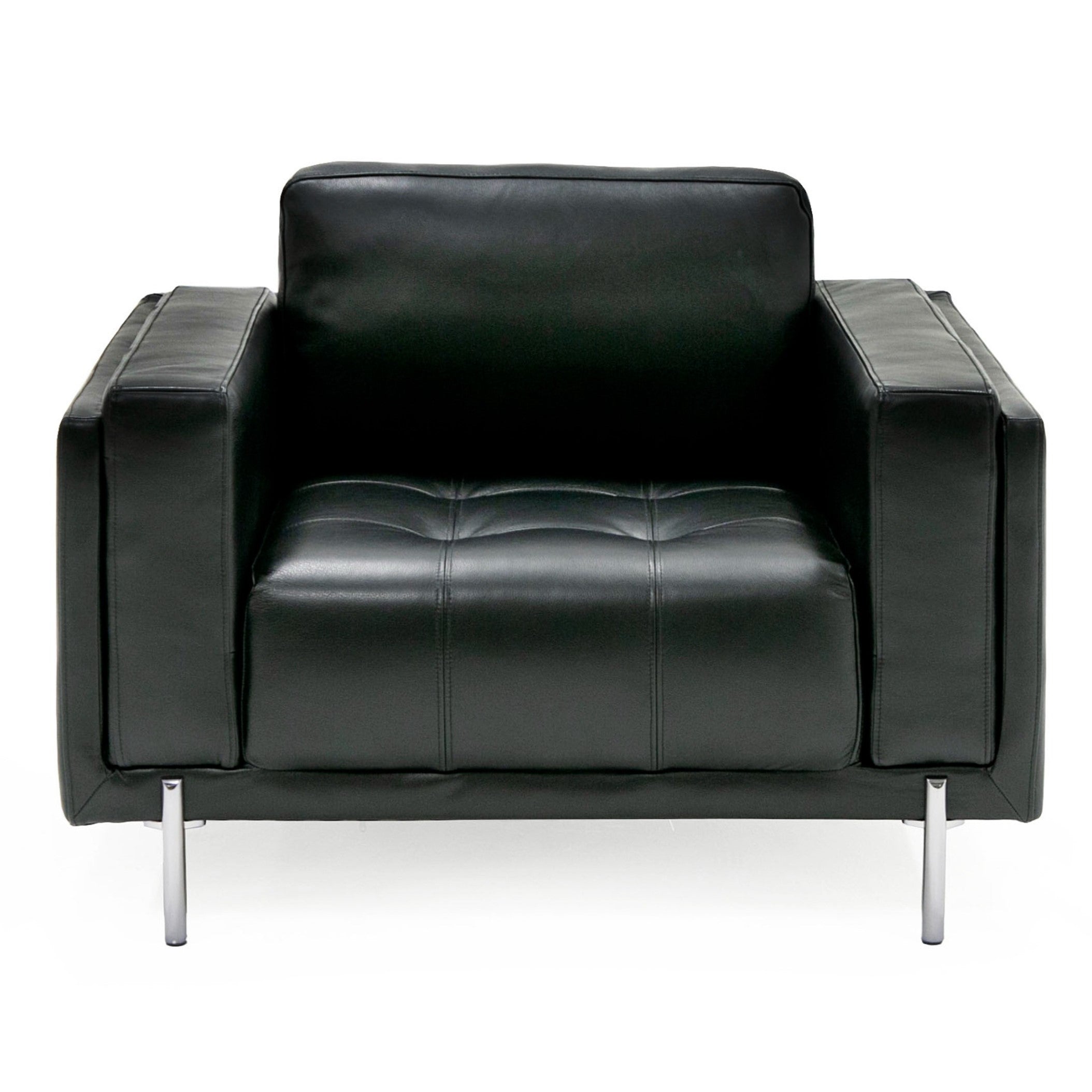 Schmidt - Modern Black Leather Chair