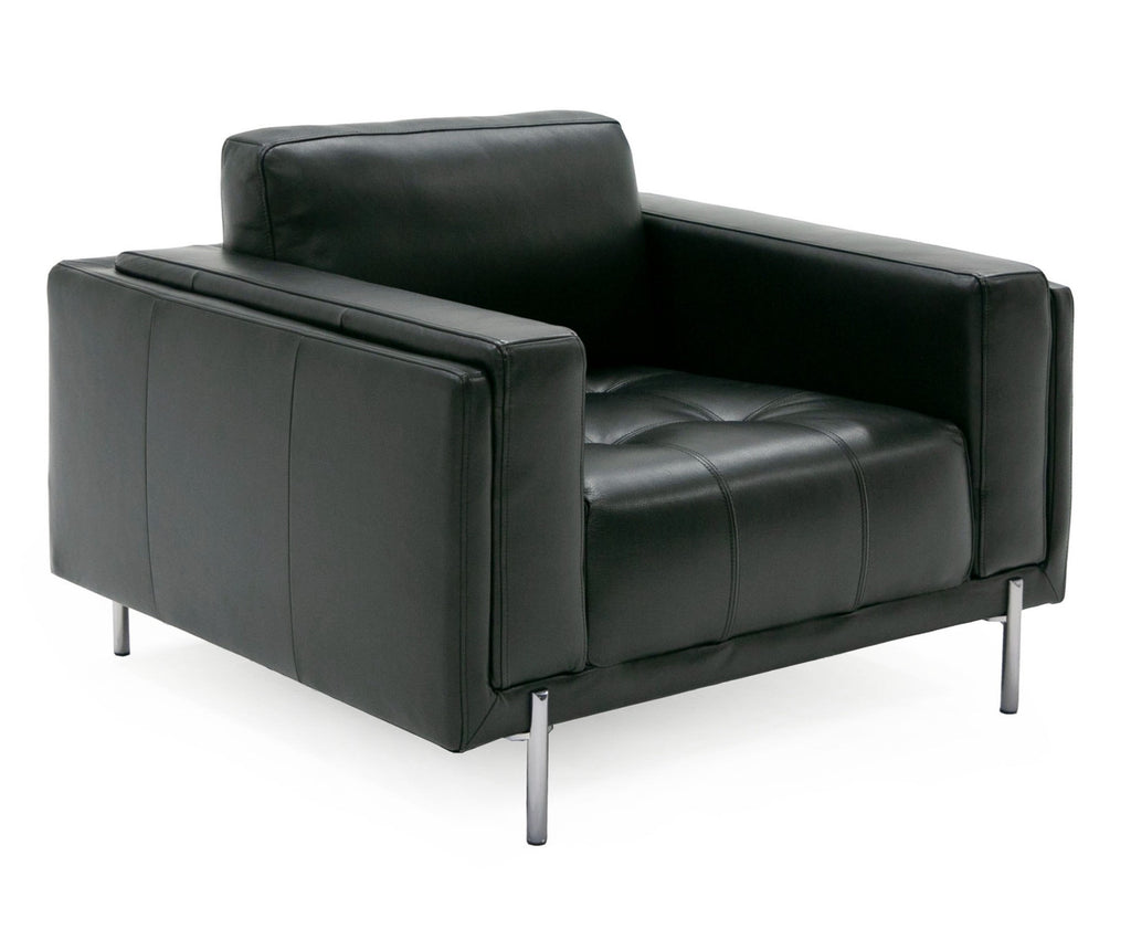 Schmidt - Modern Black Leather Chair