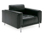 Schmidt - Modern Black Leather Chair