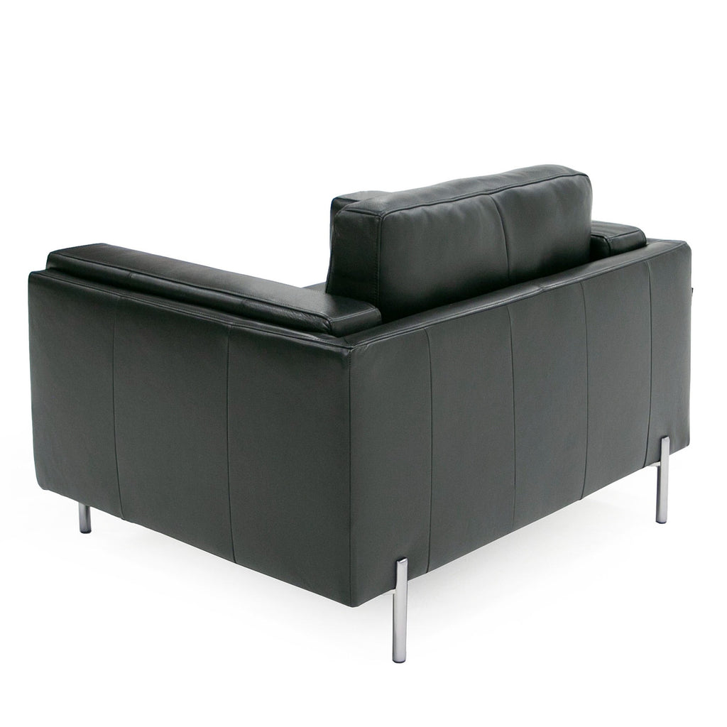 Schmidt - Modern Black Leather Chair