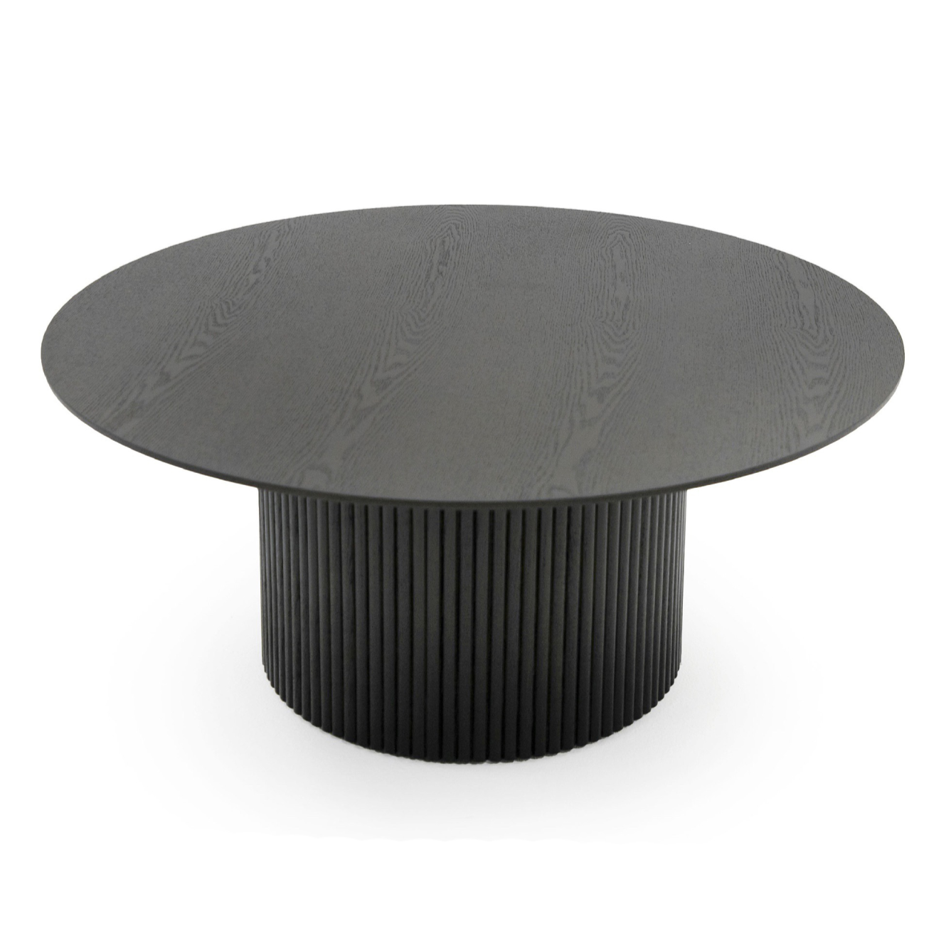 Rawlins Modern Mid Century Black Ash Round Coffee Table