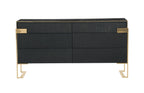 Rothsay - Modern Wenge + Gold Dresser