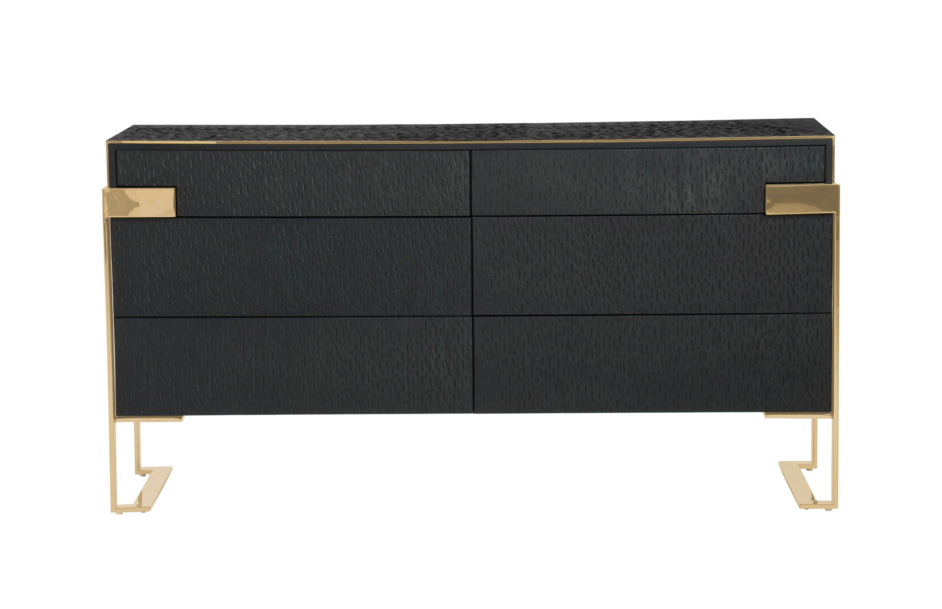 Rothsay - Modern Wenge + Gold Dresser
