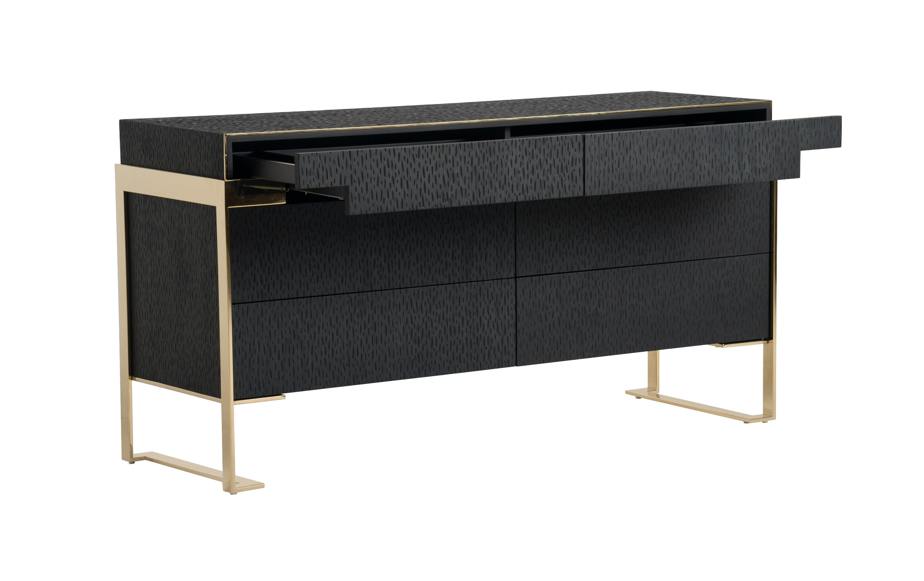 Rothsay - Modern Wenge + Gold Dresser