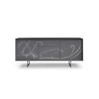 Hawick - Contemporary Dark Grey + Abstract White Paint Buffet