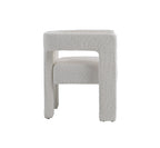 Drea - Modern White Fabric Dining Chair