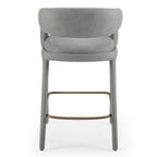 Faerron - Modern Grey Leatherette Counter Chair