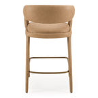 Faerron - Modern Tan Leatherette Counter Chair