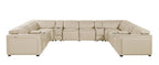 1224 Divanitalia 12-Piece U-Shaped Sectional Sofa in Top Grain Italian Leather with 4 Power Recliners & Power Headrests