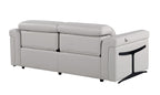 1126 Divanitalia Power Reclining Sofa in Top Grain Italian Leather with 2 Power Recliners & Power Headrests