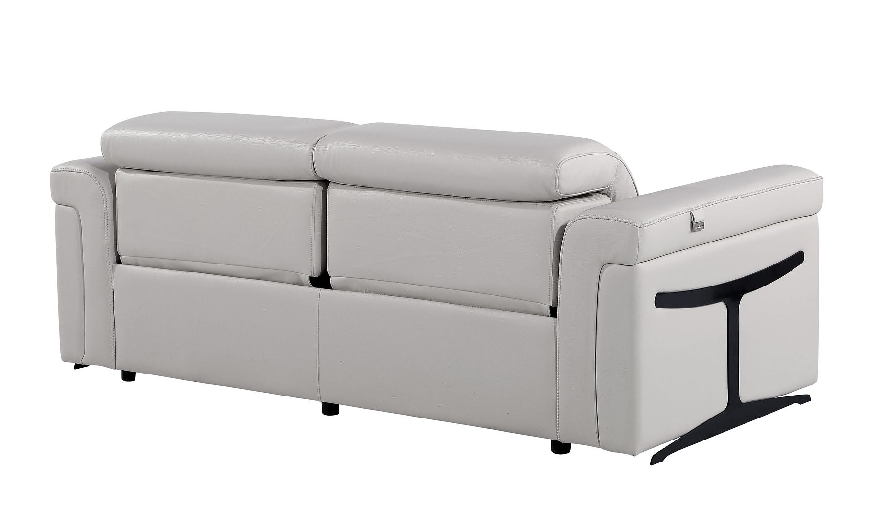 1126 Divanitalia Power Reclining Sofa in Top Grain Italian Leather with 2 Power Recliners & Power Headrests
