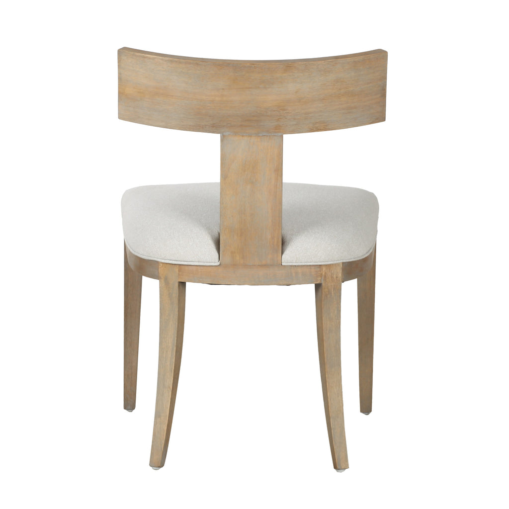 Fabien - Mid-Century Modern Beige Linen + Wood Dining Chair (Set of 2)