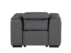 1126 Divanitalia Top Grain Italian Leather Power Reclining Chair with Power Headrests