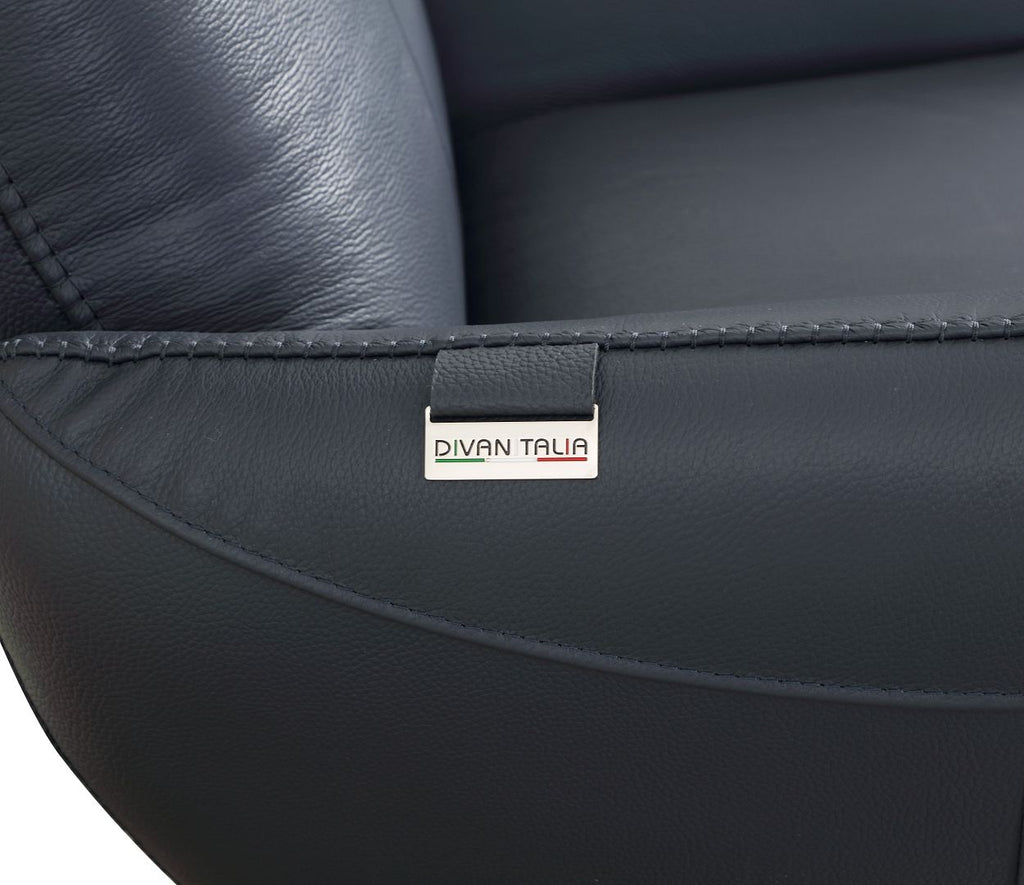 C74 Divanitalia Swivel Chair in Top-grain Italian Leather