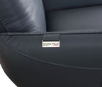 C74 Divanitalia Swivel Chair in Top-grain Italian Leather