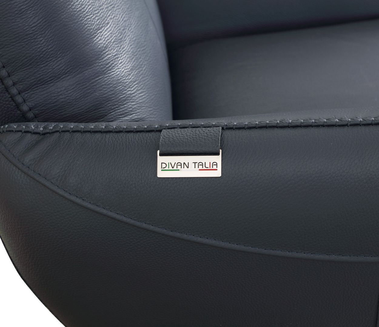 C74 Divanitalia Swivel Chair in Top-grain Italian Leather