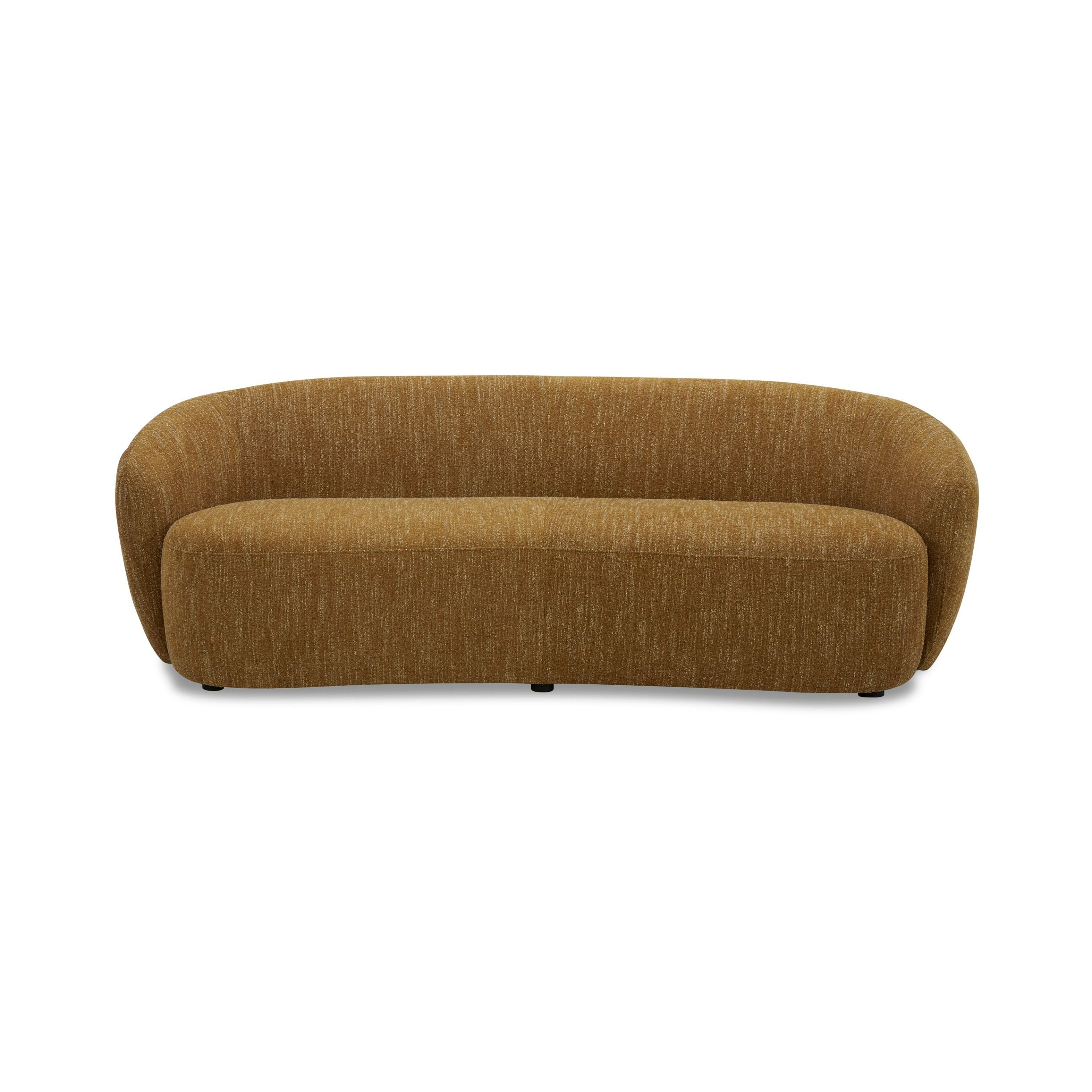 Divani Casa Norris - Modern Mustard Fabric Sofa