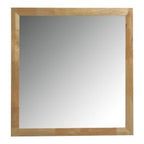 Santa Barbara - Modern Natural Rectangular Mirror